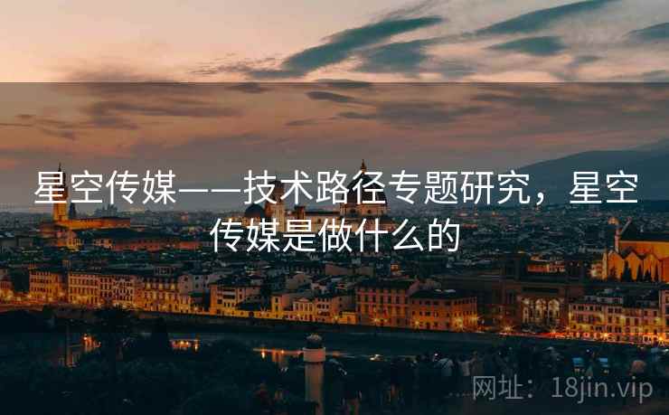星空传媒——技术路径专题研究，星空传媒是做什么的