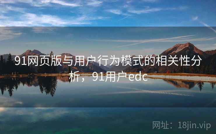 91网页版与用户行为模式的相关性分析,91用户edc