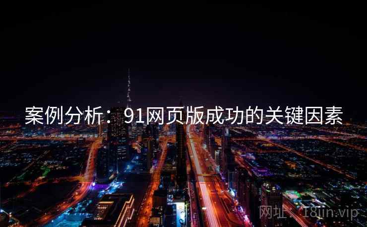 案例分析:91网页版成功的关键因素