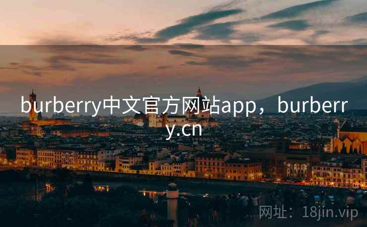 burberry中文官方网站app,burberry.cn